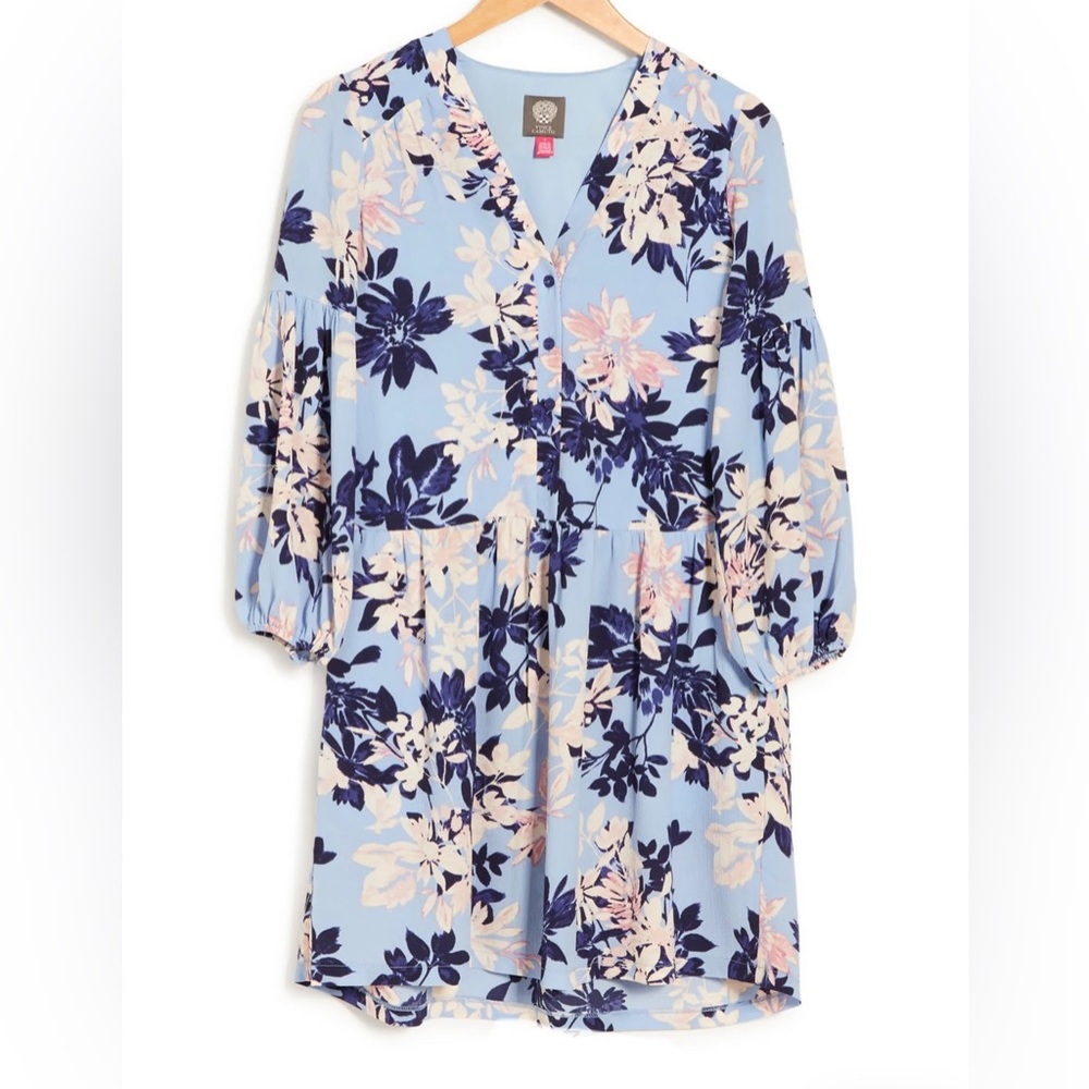 Vince Camuto floral button front dress – NEW